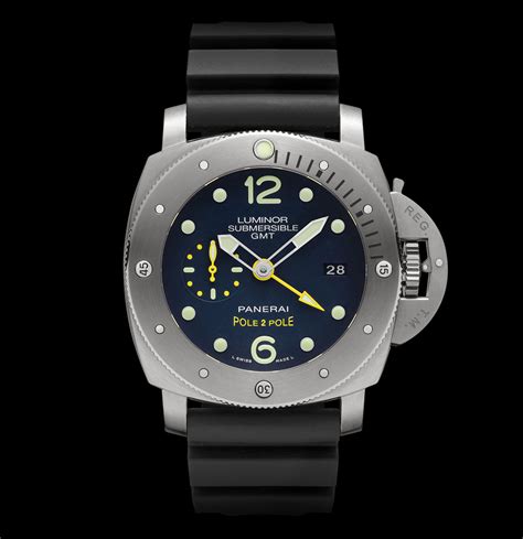 panerai submersible gmt pole 2 pole|Panerai luminor submarine.